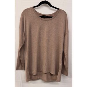 Banana‎ Republic Women's Brown Knit Top Long Sleeve Stretch Casual Size L